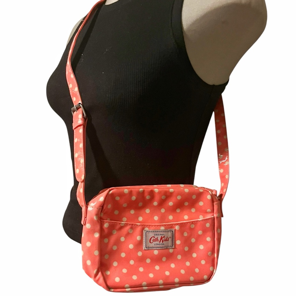 Cath Kidson “Cath Kids” Pink and White Polka Dot Crossbody Bag